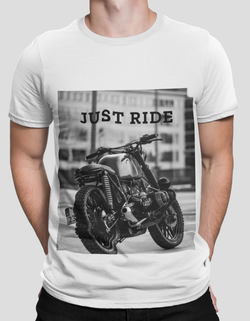 Load image into Gallery viewer, Motorcycle Just Ride Heavy Cotton T-Shirt
